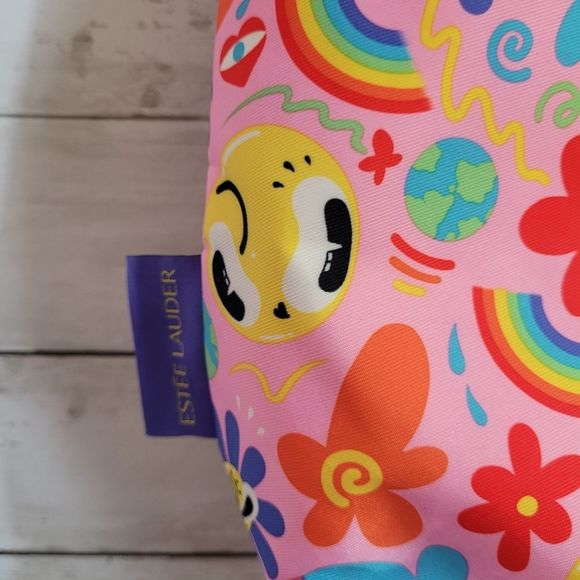 Estee Lauder Hattie Stewart Tote Bag Fun Print Beach Bag - Picture 9 of 11